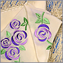 Фото вышивки на платке в виде цветов